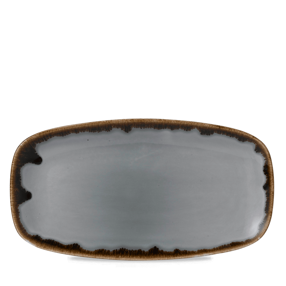 Talerz podłużny szefa kuchni Harvest Grey, 360x190mm