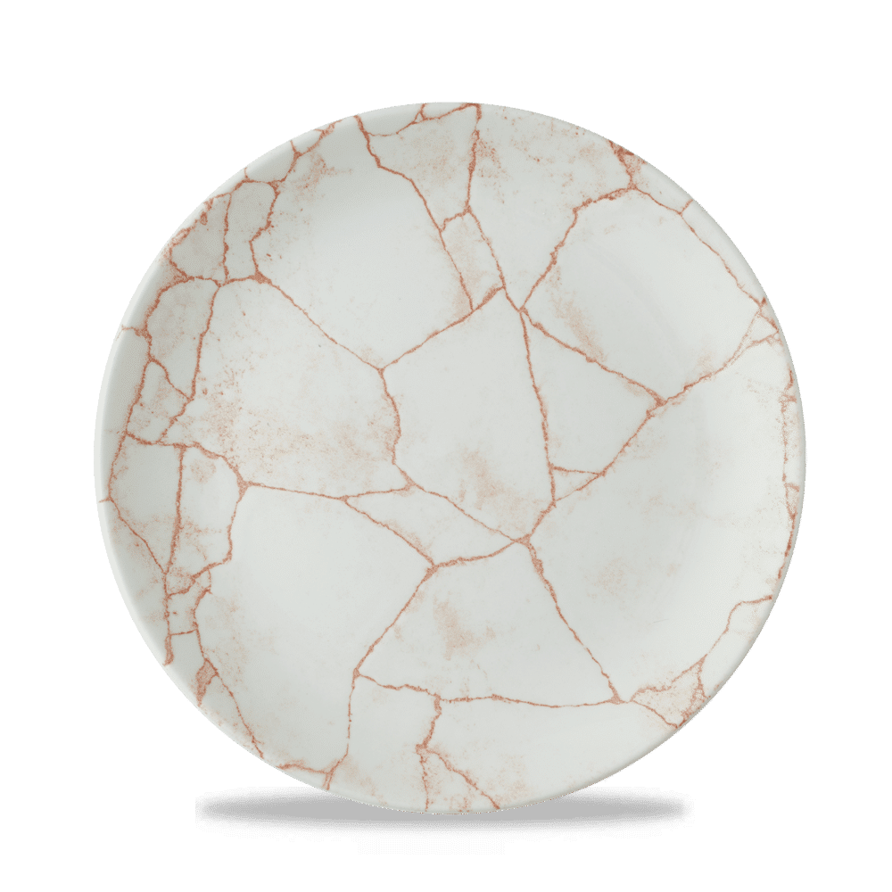 Talerz płytki coupe Studio Prints Kintsugi Coral, 220mm [se]