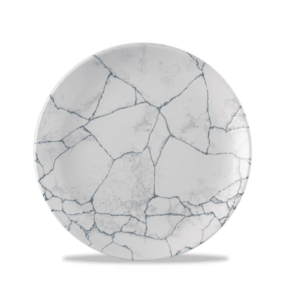 Studio Prints Kintsugi Pearl Grey Evolve Coupe Plate 8.67" [sk]
