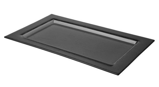 Buffébricka i glas GN 1/1 svart Vetro