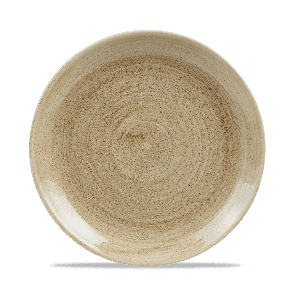 Stonecast Patina Antique Taupe Evolve Coupe Plate 8.67" [sk]