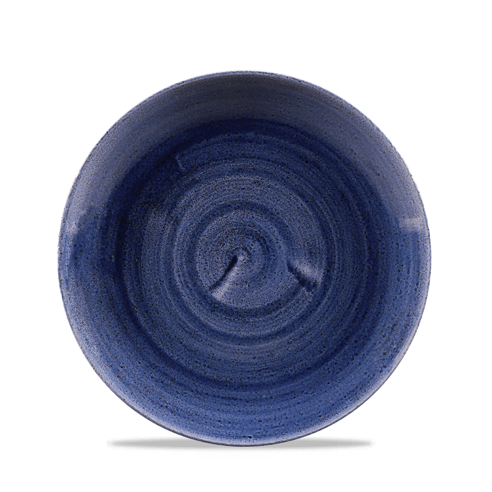 Stonecast Patina Cobalt Blue Evolve Coupe Plate 8.67" [sk]