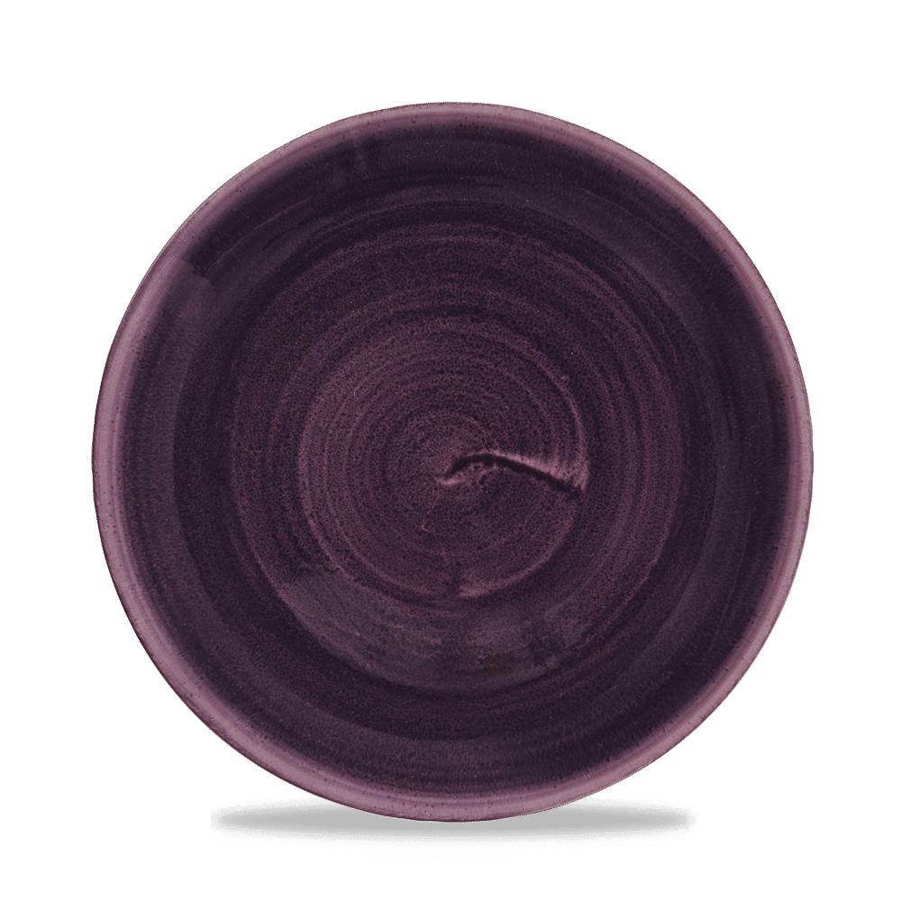 Stonecast Patina Deep Purple Evolve Coupe Plate 8.67" [cz]