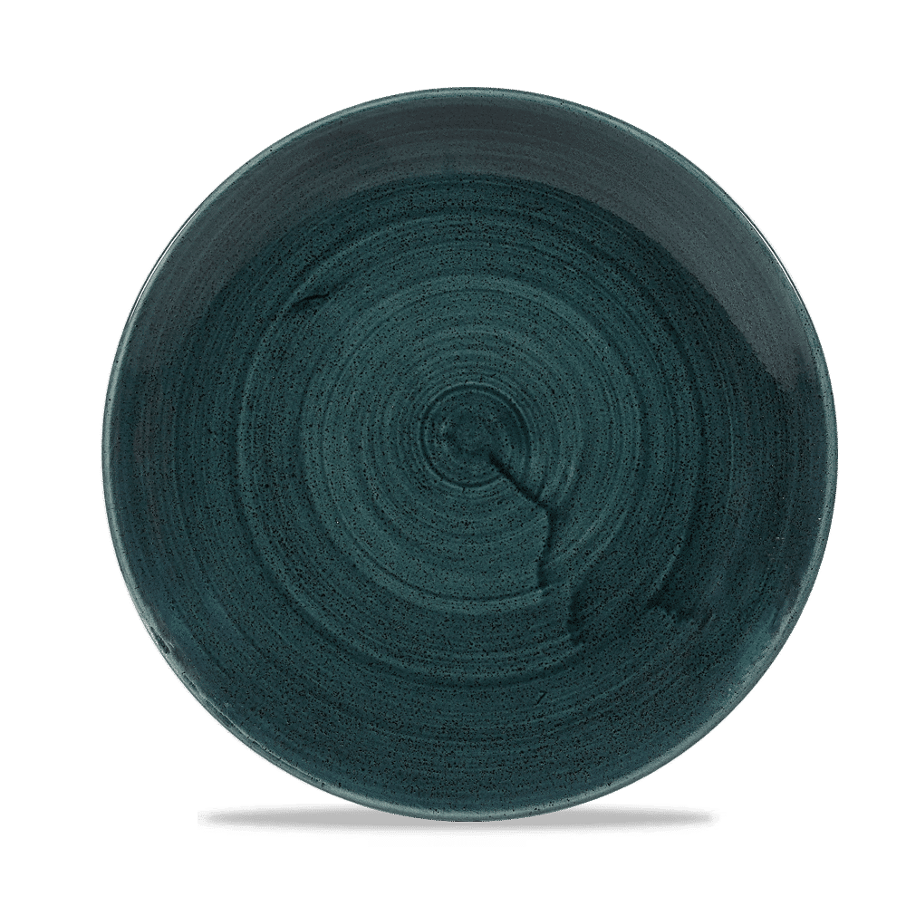 Talerz płytki coupe Stonecast Patina Rustic Teal, 220mm