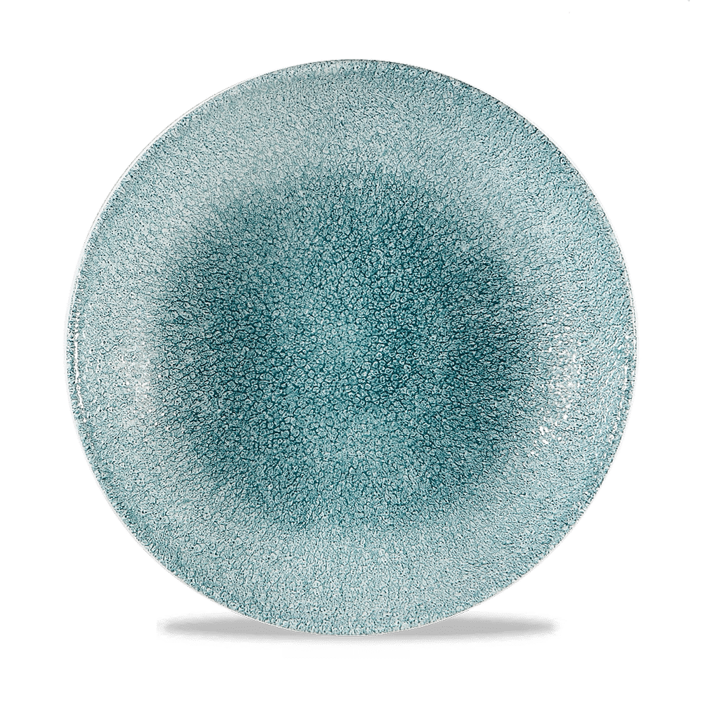 Raku Jade Green Evolve Coupe Plate 8.67" [cz]