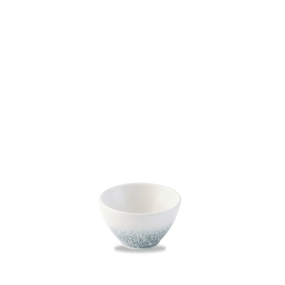 Topaz Blue Raku dip container, 70 mm, 60 ml