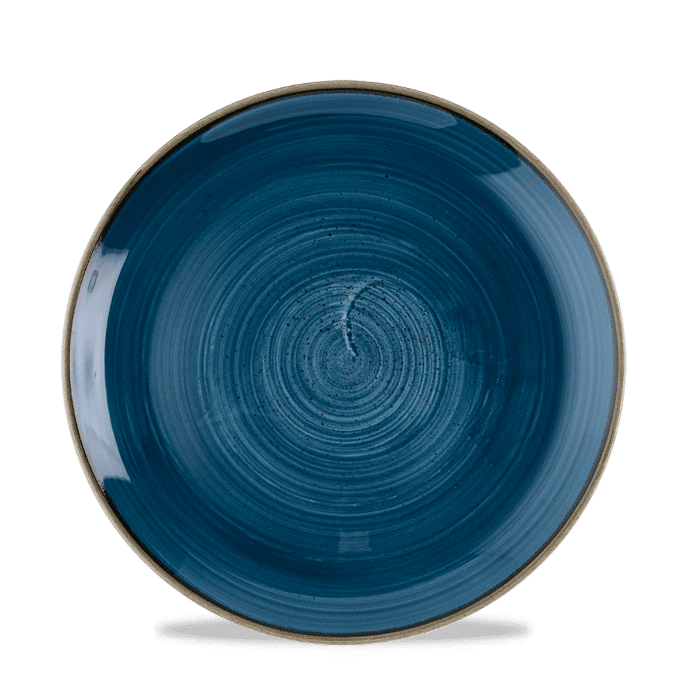 Stonecast Java Blue Evolve Coupe Plate 8.67" [sk]