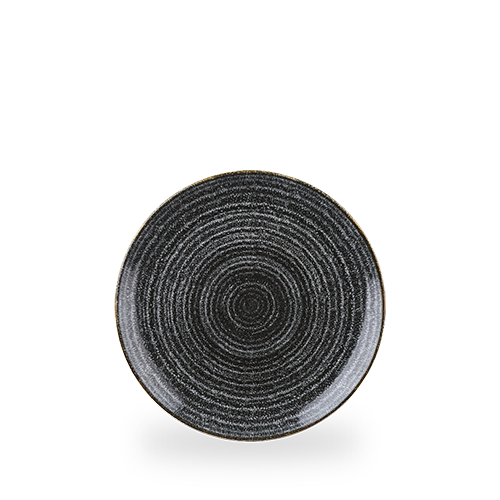 Studio Prints Charcoal Black coupe plate, 220 mm