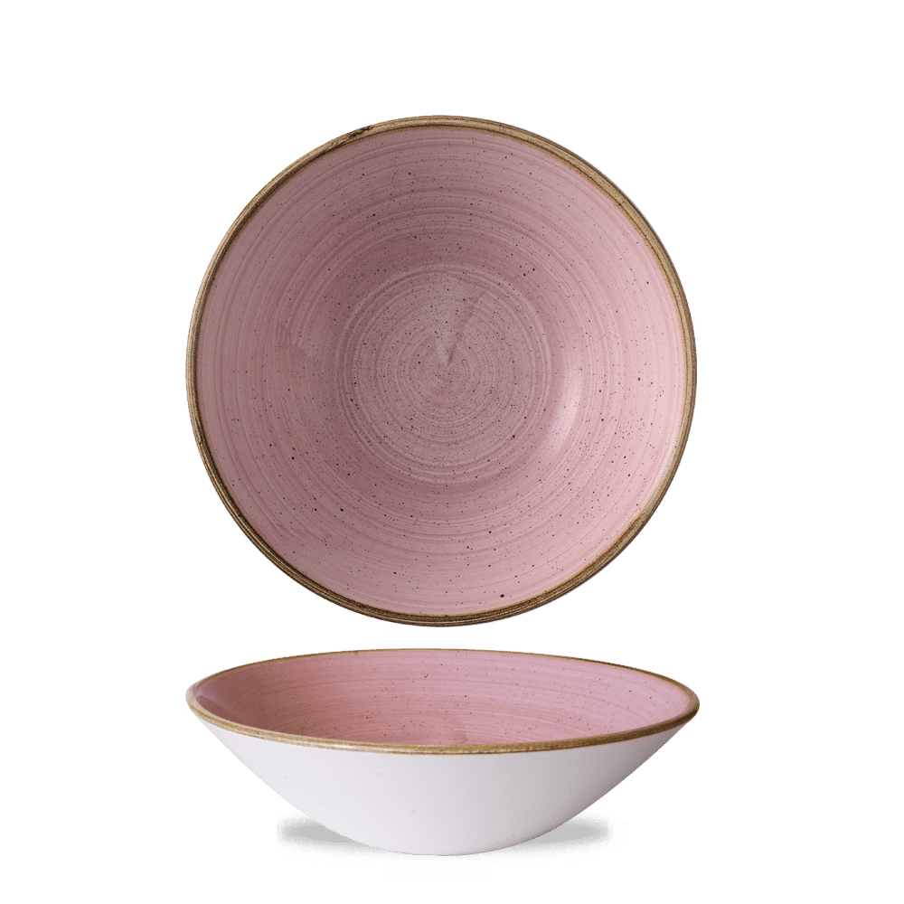 Stonecast Petal Pink deep coupe bowl, 220 mm, 1100 ml
