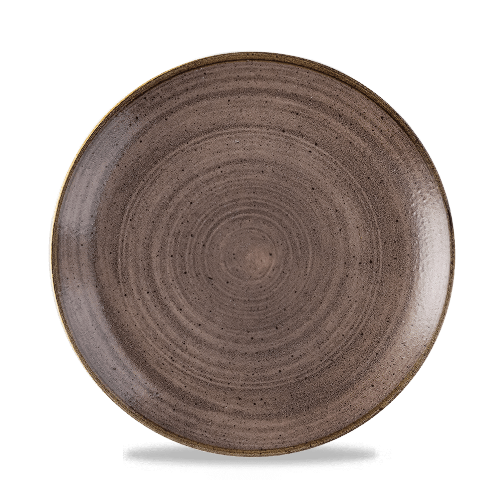 Talerz płytki coupe Stonecast Raw Brown, 220mm [se]