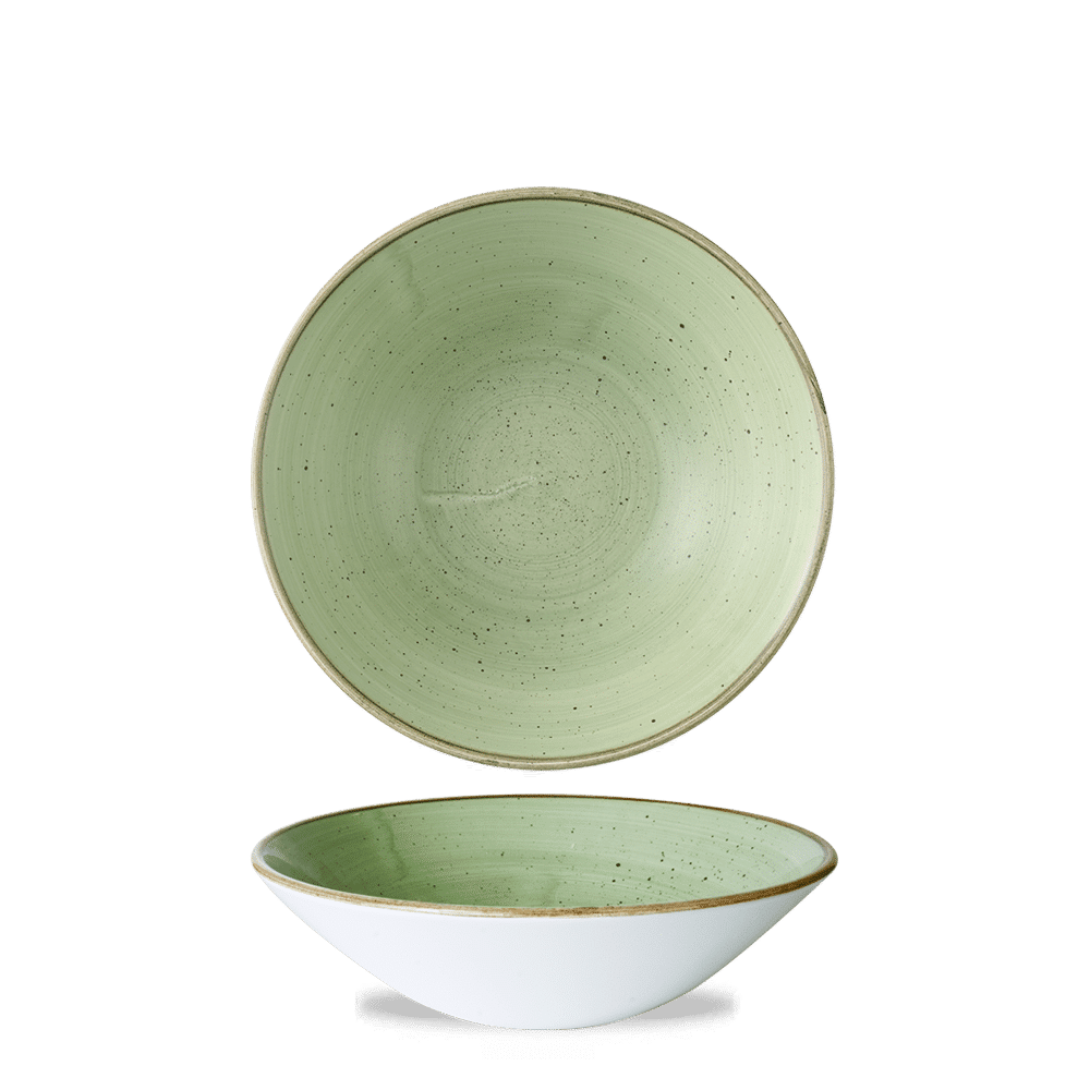 Stonecast Sage Green deep coupe bowl, 200 mm, 750 ml