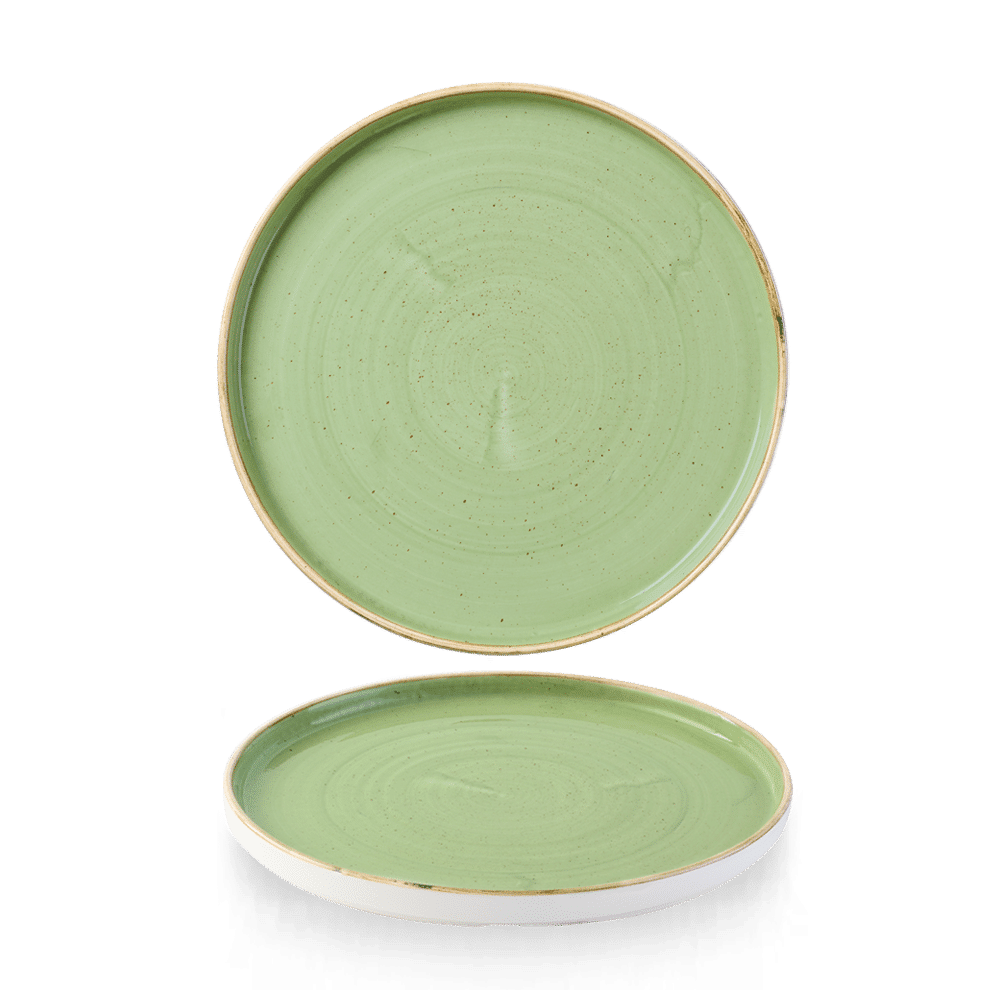 Stonecast Sage Green  Walled Plate 8.25" [sk]