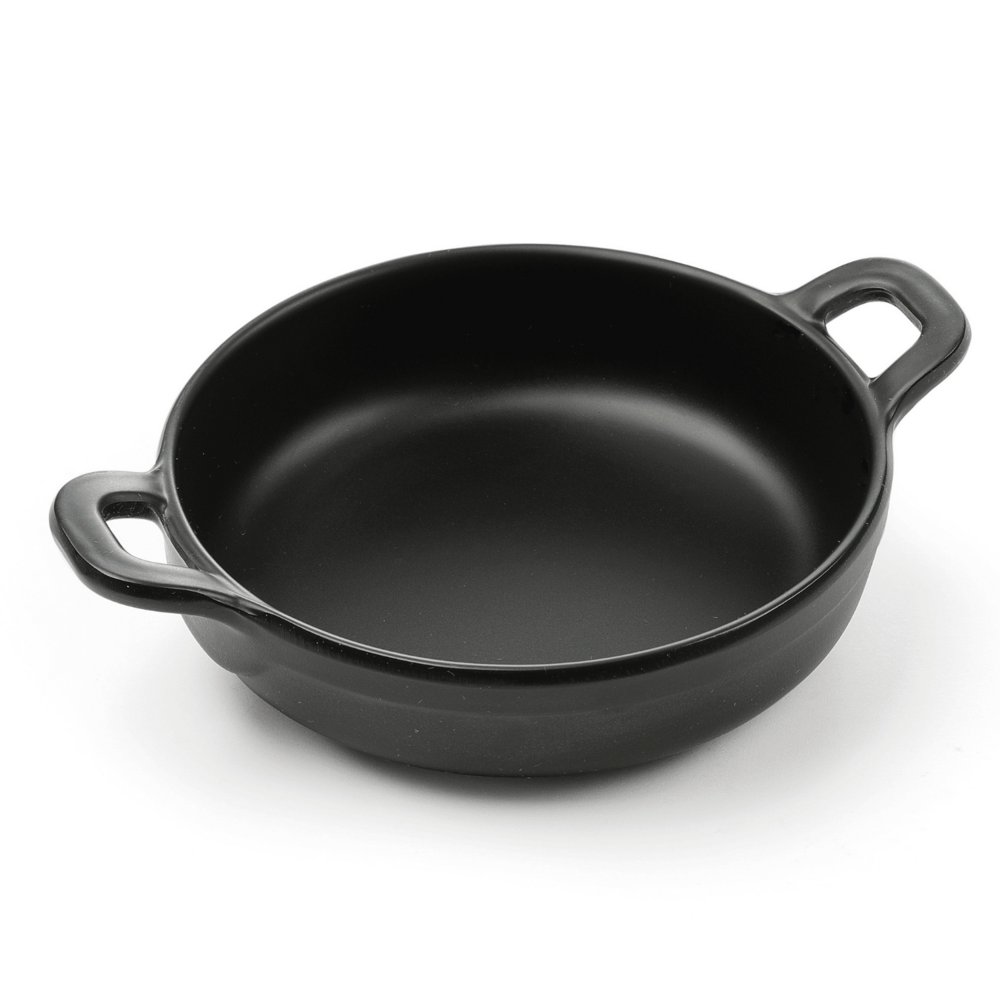 Посуда для сервировки из меламина Little Chef круглая, черная