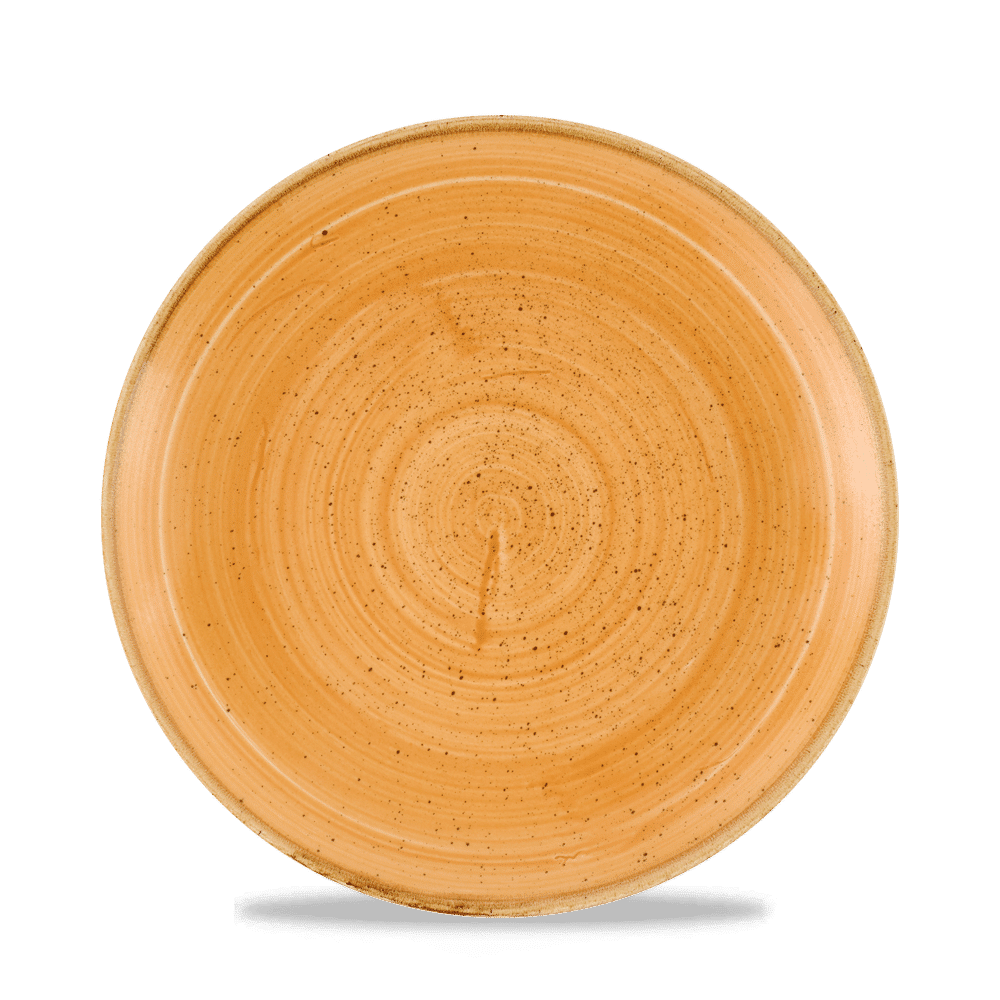 Stonecast Tangerine shallow plate, 220 mm