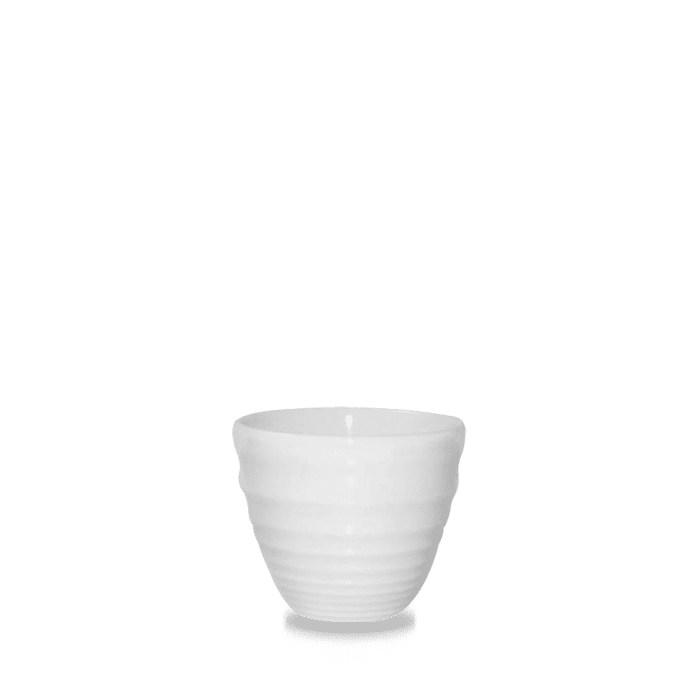 White Ripple Dipper Pot 4Oz [sk]