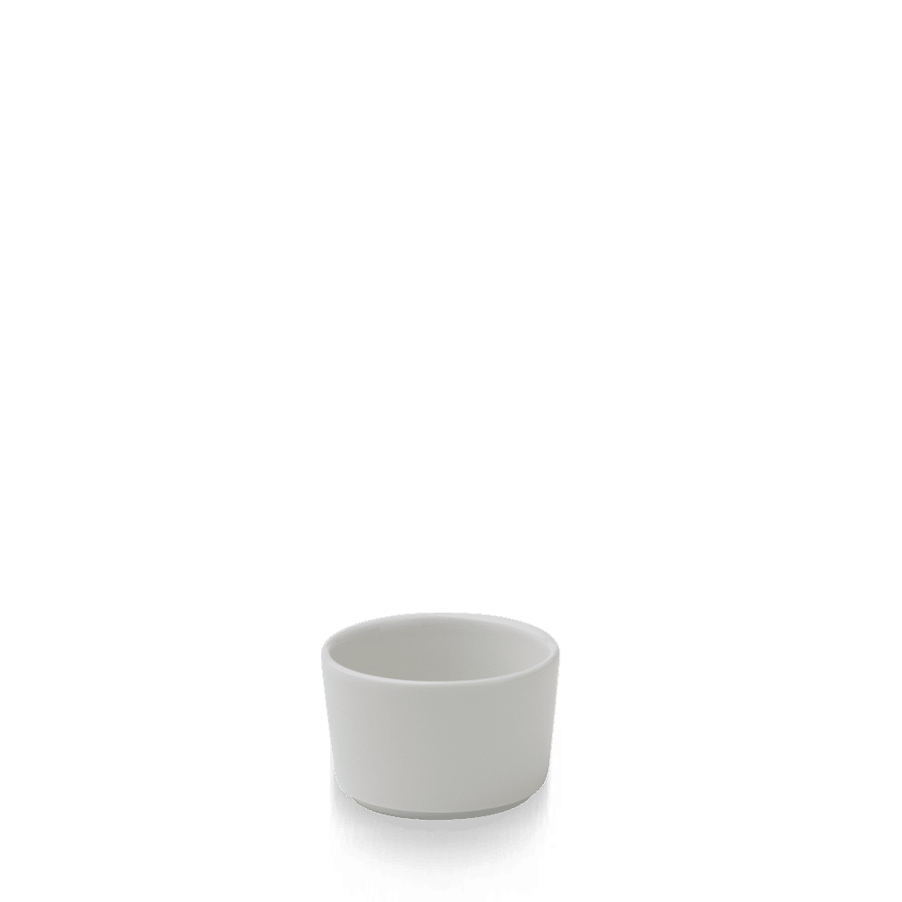 Nourish Straight Sided White Dip Container, 110ml