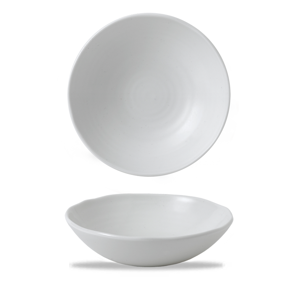 Organic-shaped coupe bowl Dudson White, 250 mm, 800 ml