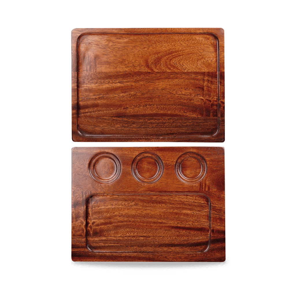 Wood Square Wooden Deliard 13"X9.6" [cz]