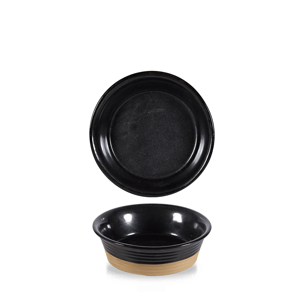 Igneous Black  Large Pie Dish 19.3Oz [cz]