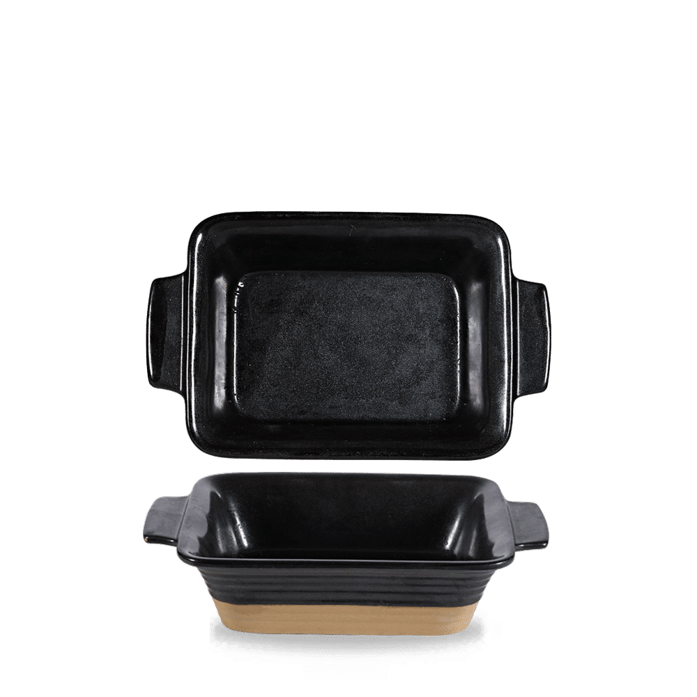 Igneous Black  Rectangle Dish 7" [cz]