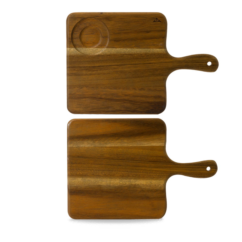 Deska kwadratowa z uchwytem Wood, 375x260mm