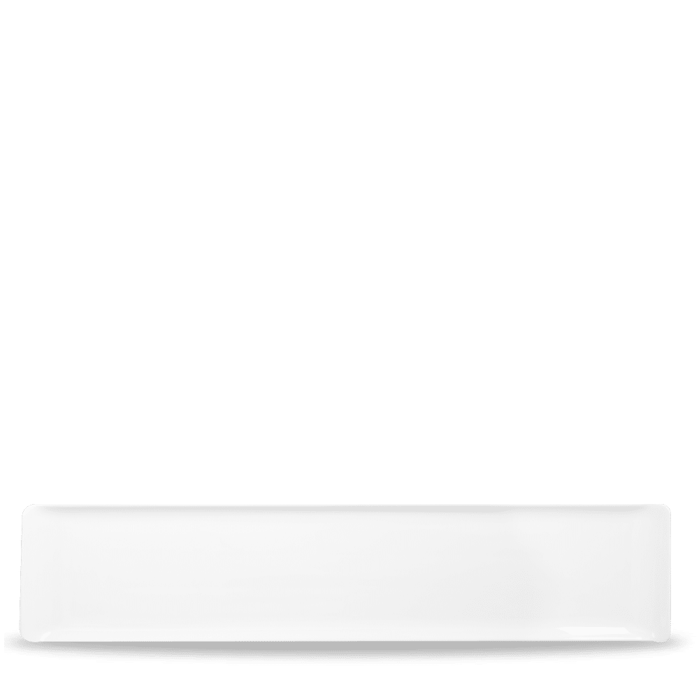 Rectangular melamine tray, white, 460x100mm