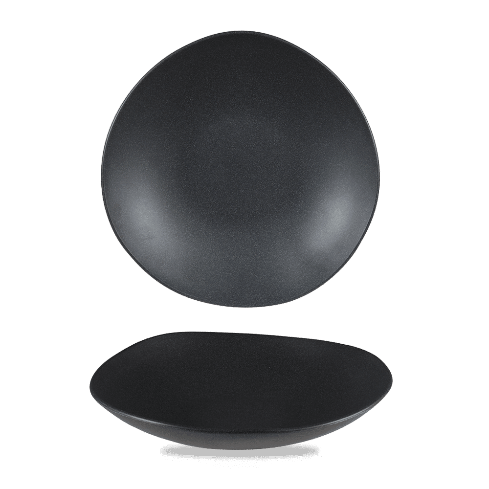 Misa o organicznym kształcie Granite Black z melaminy, 320mm, 2000ml