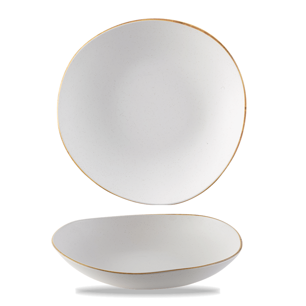 Stonecast melamine bowl with organic shape, 380mm, 4600ml