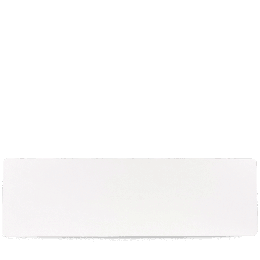 GN 2/4 white melamine tray, 530x160mm