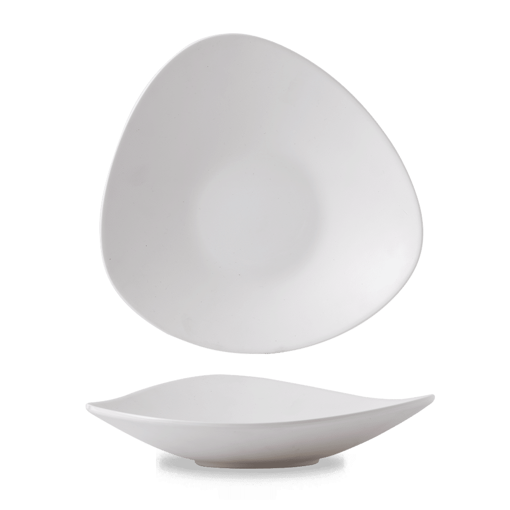 Naczynie trójkątny White z melaminy, 360x350mm, 1500ml
