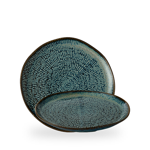 Talerz naturalny Cascade Sapphire Blue, 260mm [ru]