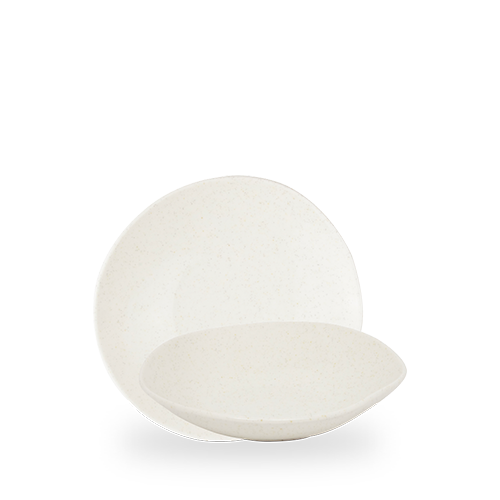 Miska coupe o organicznym kształcie Stonecast Barley White, 220mm, 740ml [ru]