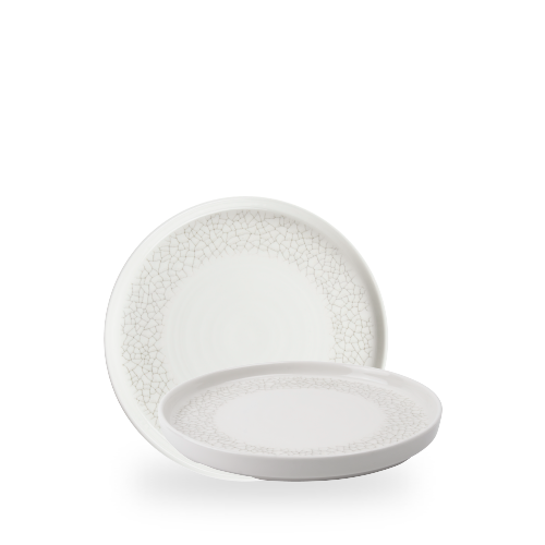 Viana Charcoal Grey wide rim plate, 210 mm