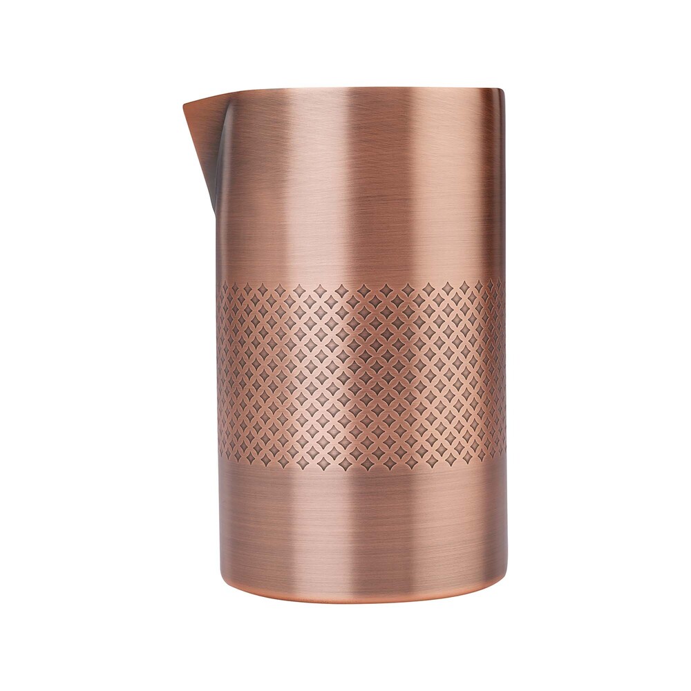Diamond Lattice double wall mixing glass antique copper, 621 ml