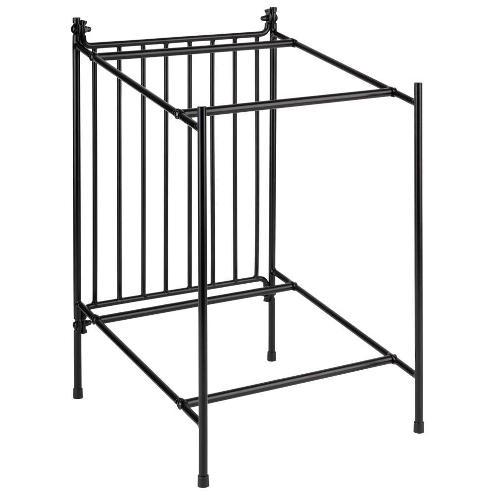 Bufféställ 29 x 32,5 cm, höjd 48 cm, metall, svart