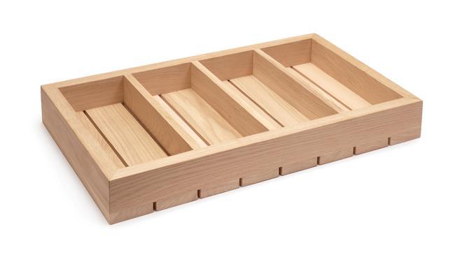 Деревянный органайзер для столовых приборов 530x325x65 мм