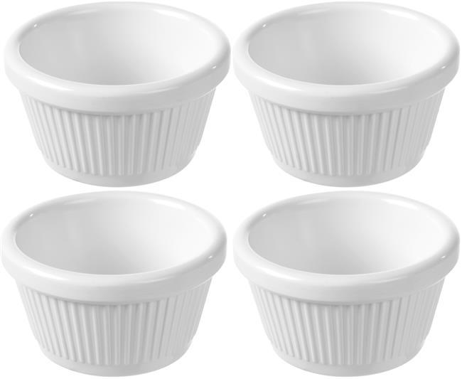 Krémová miska na ramekin, 70 x 70 x (V) 37 mm – sada 4 ks