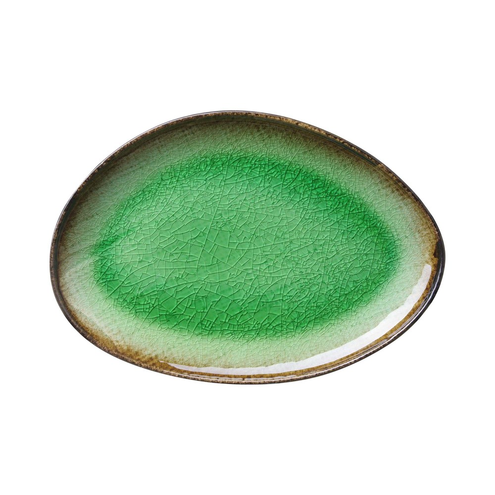 Beryl organic shaped plate, 270x190mm