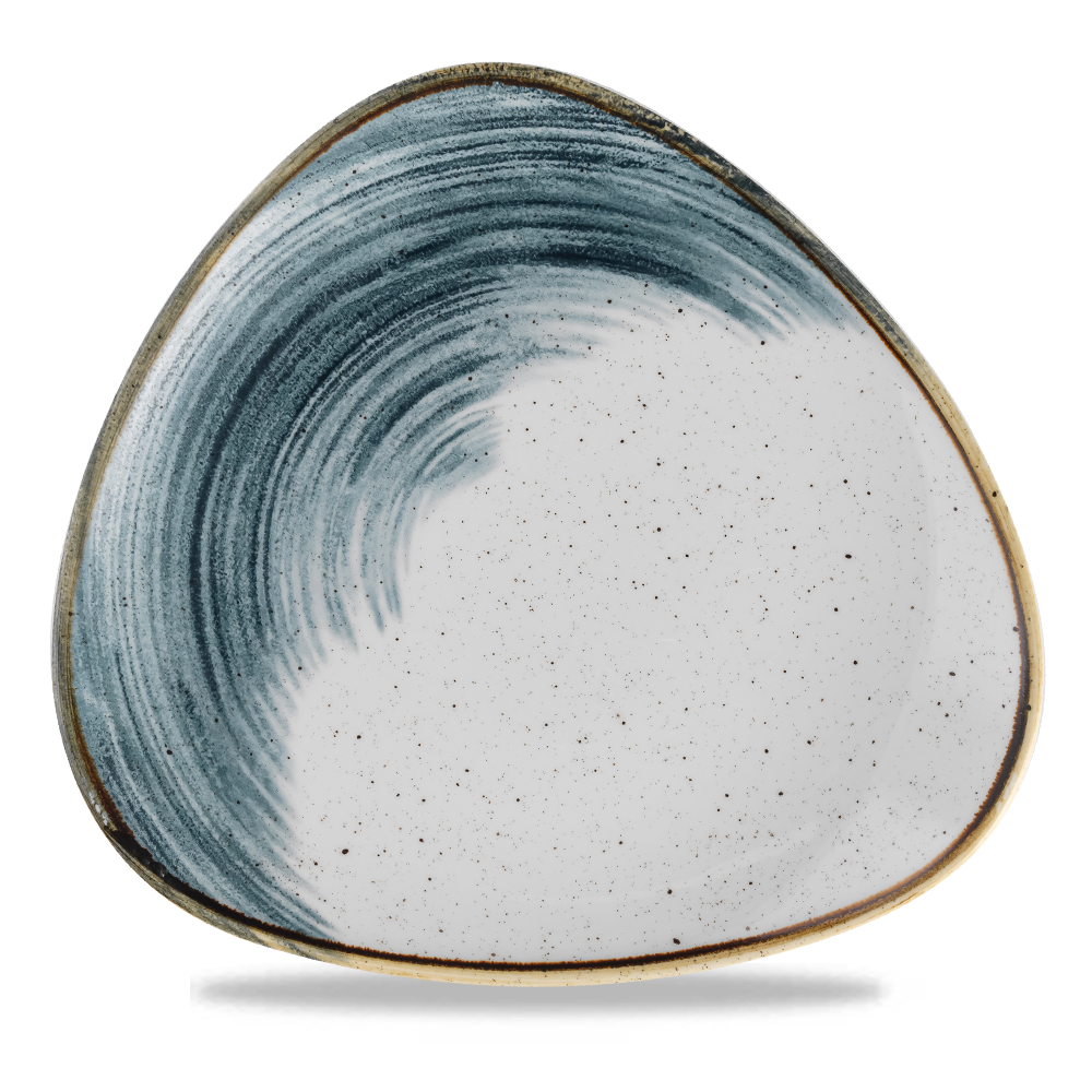 Stonecast Accents Blueberry triangular plate, 260mm
