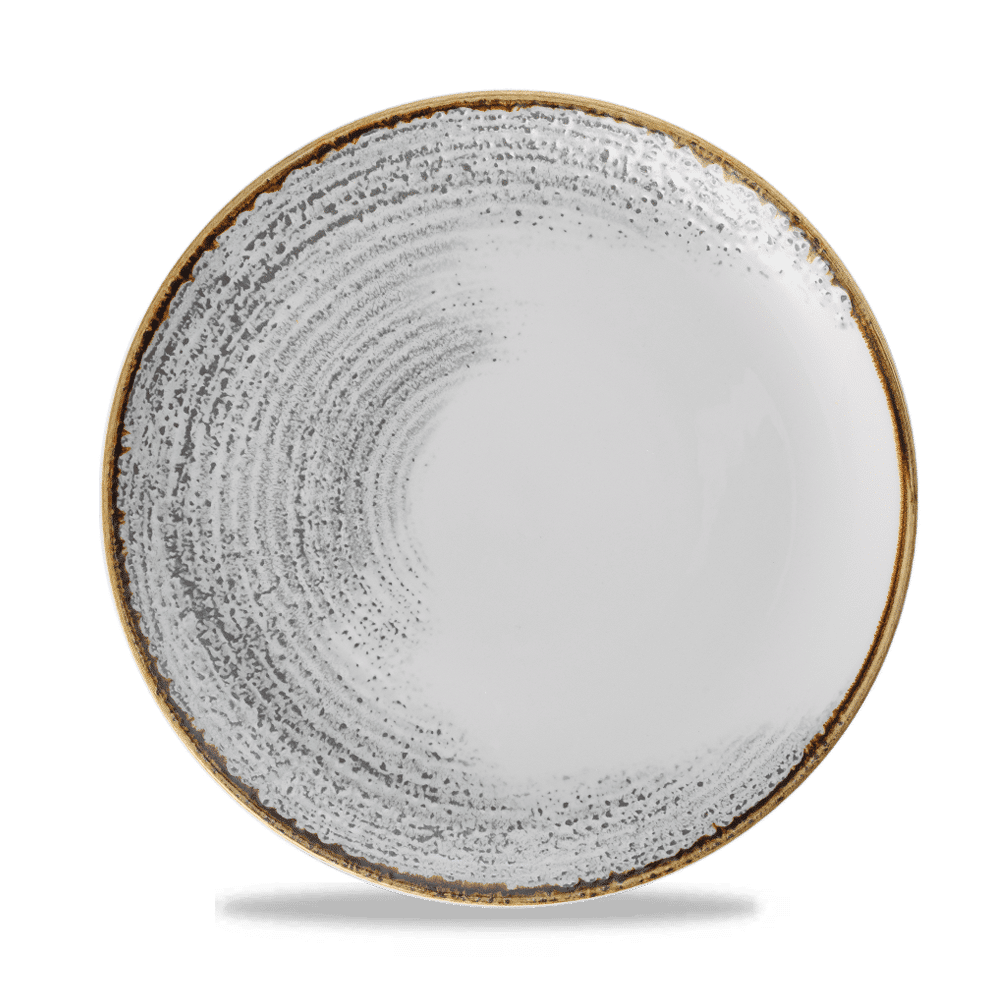 Homespun Accents Jasper Grey coupe plate, 260mm
