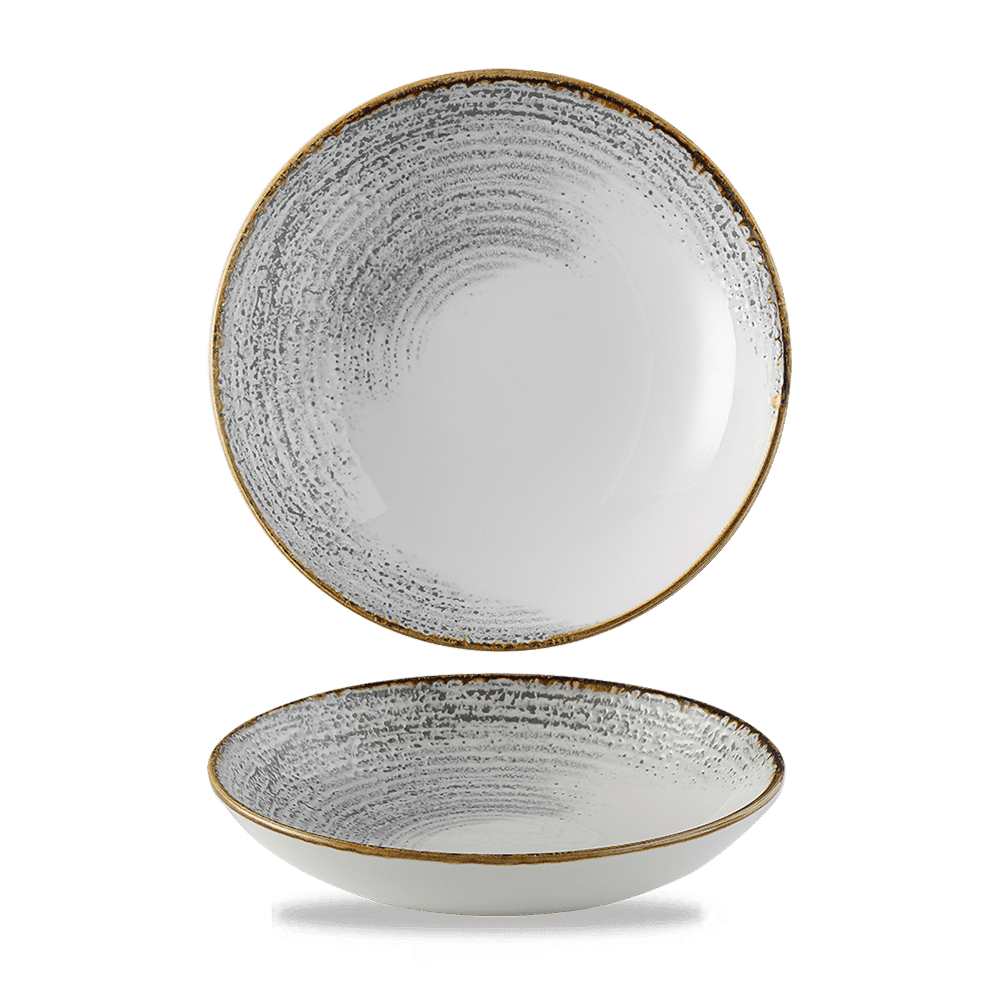 Homespun Accents Jasper Grey coupe bowl, 182mm