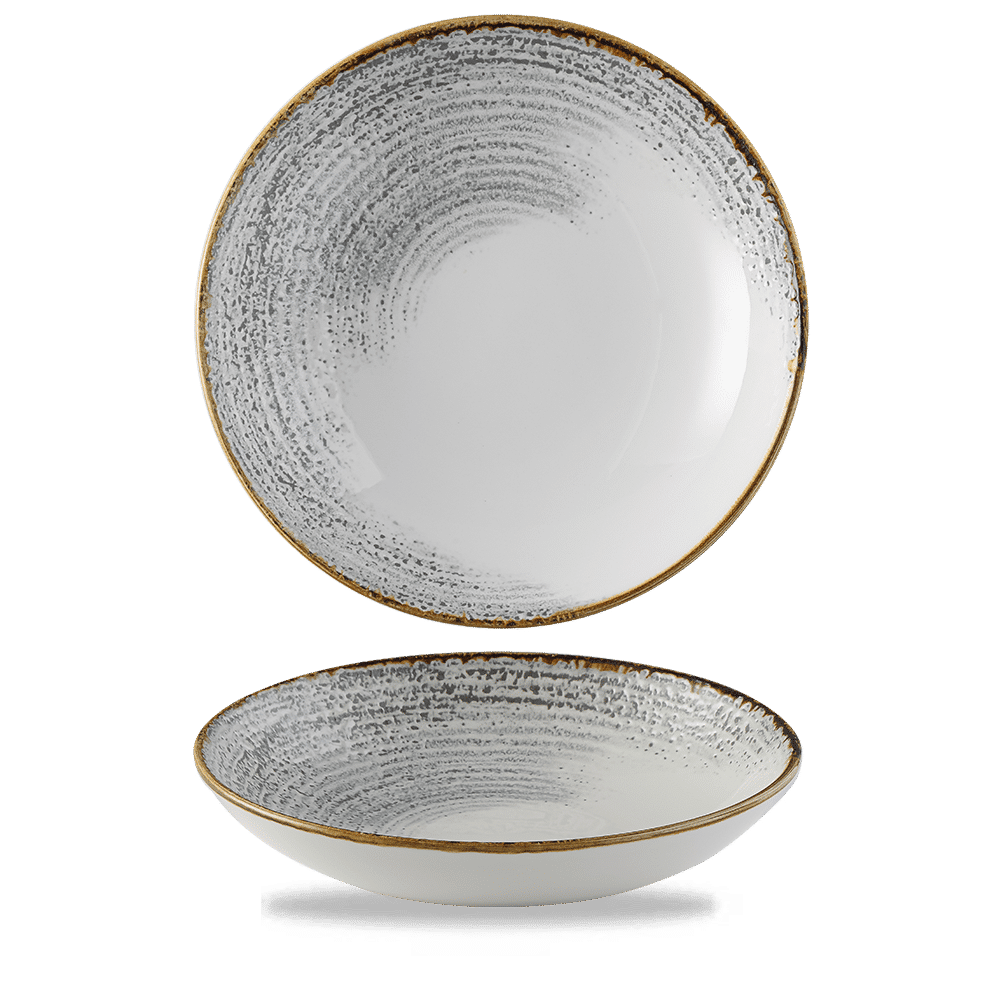 Homespun Accents Jasper Grey coupe bowl, 248mm