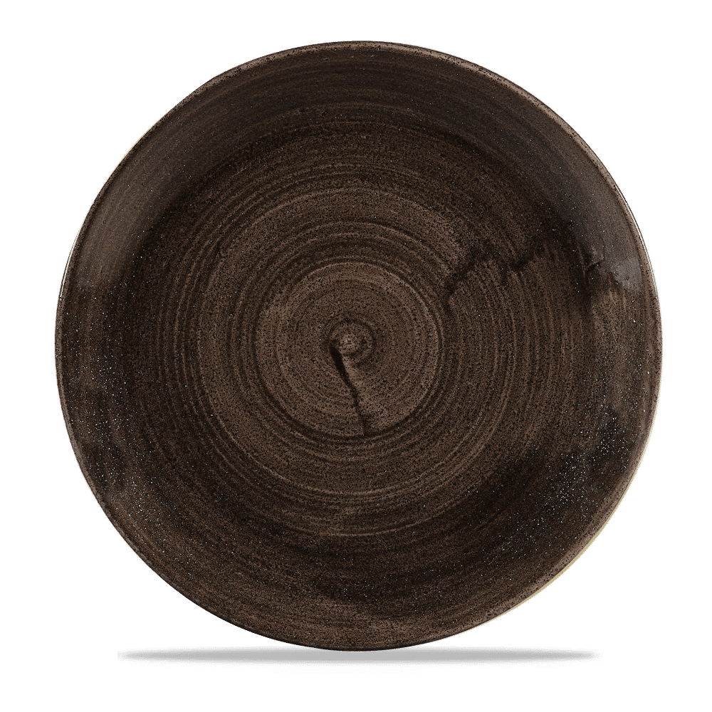 Stonecast Patina Iron Black coupe plate, 288mm