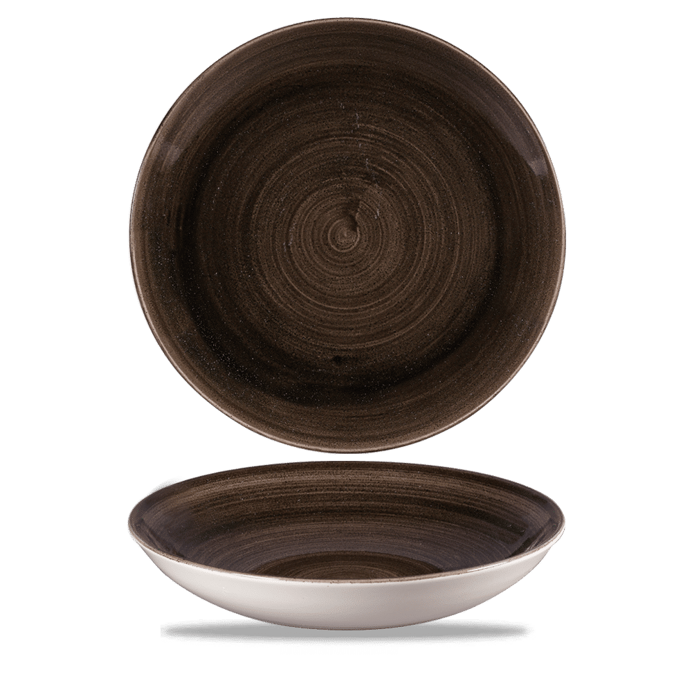 Miska coupe Stonecast Patina Iron Black 248 mm