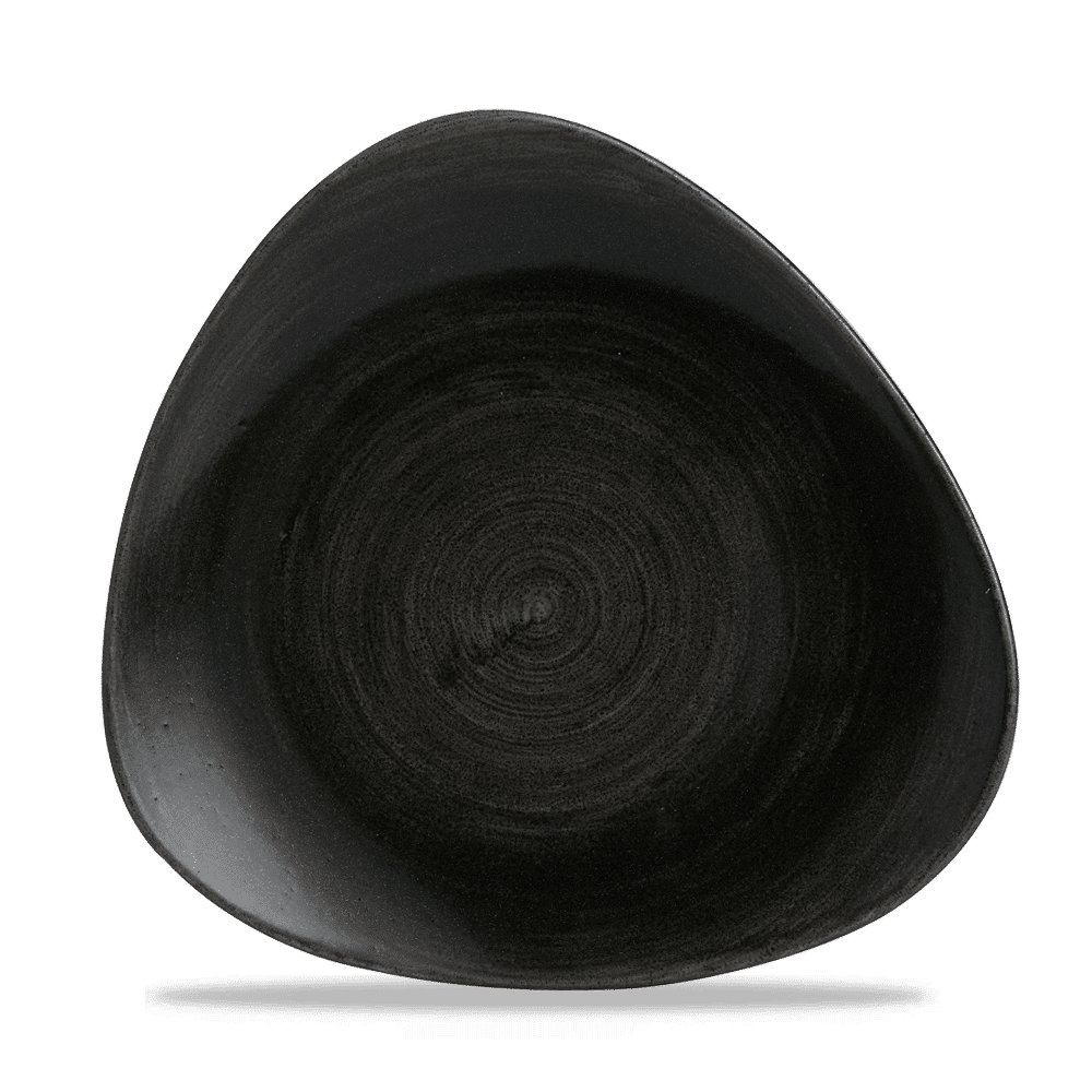 Stonecast Patina Iron Black triangular plate, 265mm
