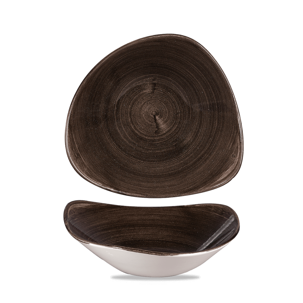 Miska trójkątna Stonecast Patina Iron Black 235 mm