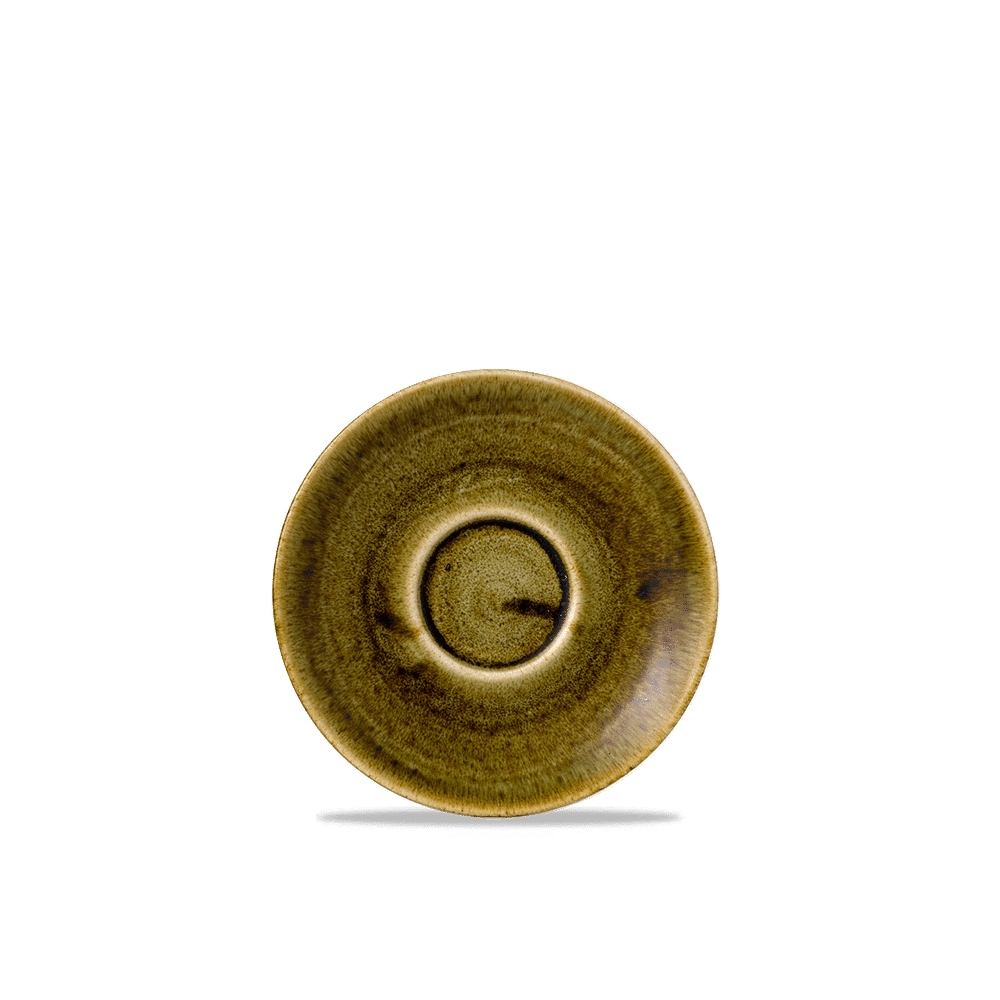 Stonecast Plume Green espresso saucer, 118mm