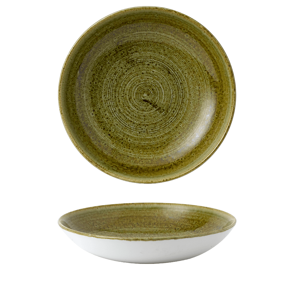 Miska coupe Stonecast Plume Green 248 mm