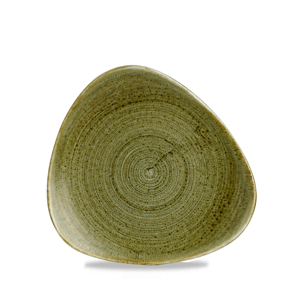 Stonecast Plume Green triangular plate, 229mm