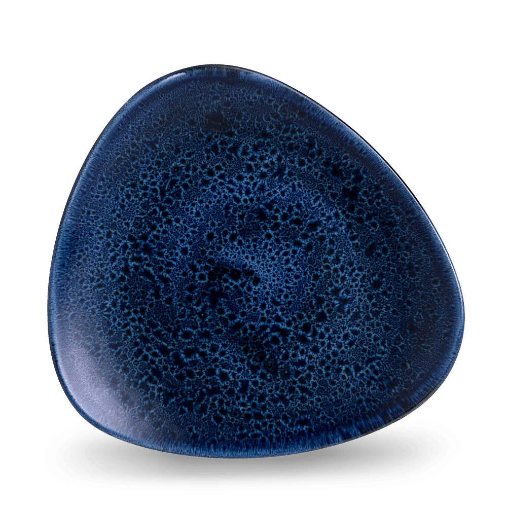 Stonecast Plume Ultramarine triangular plate, 229mm